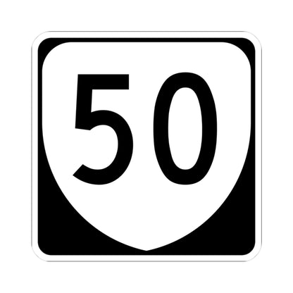 Virginia 50 (Virginia) (Road Sign) STICKER Vinyl Kiss-Cut Decal