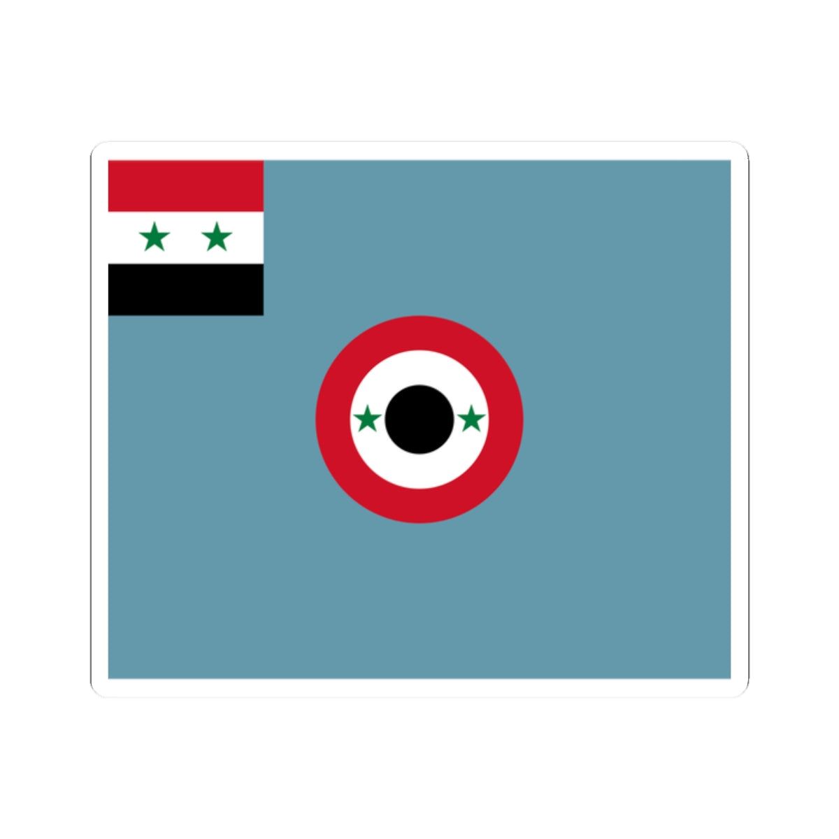 Air Force Ensign of Syria 1980-2024 (Syria) STICKER Vinyl Kiss-Cut Decal