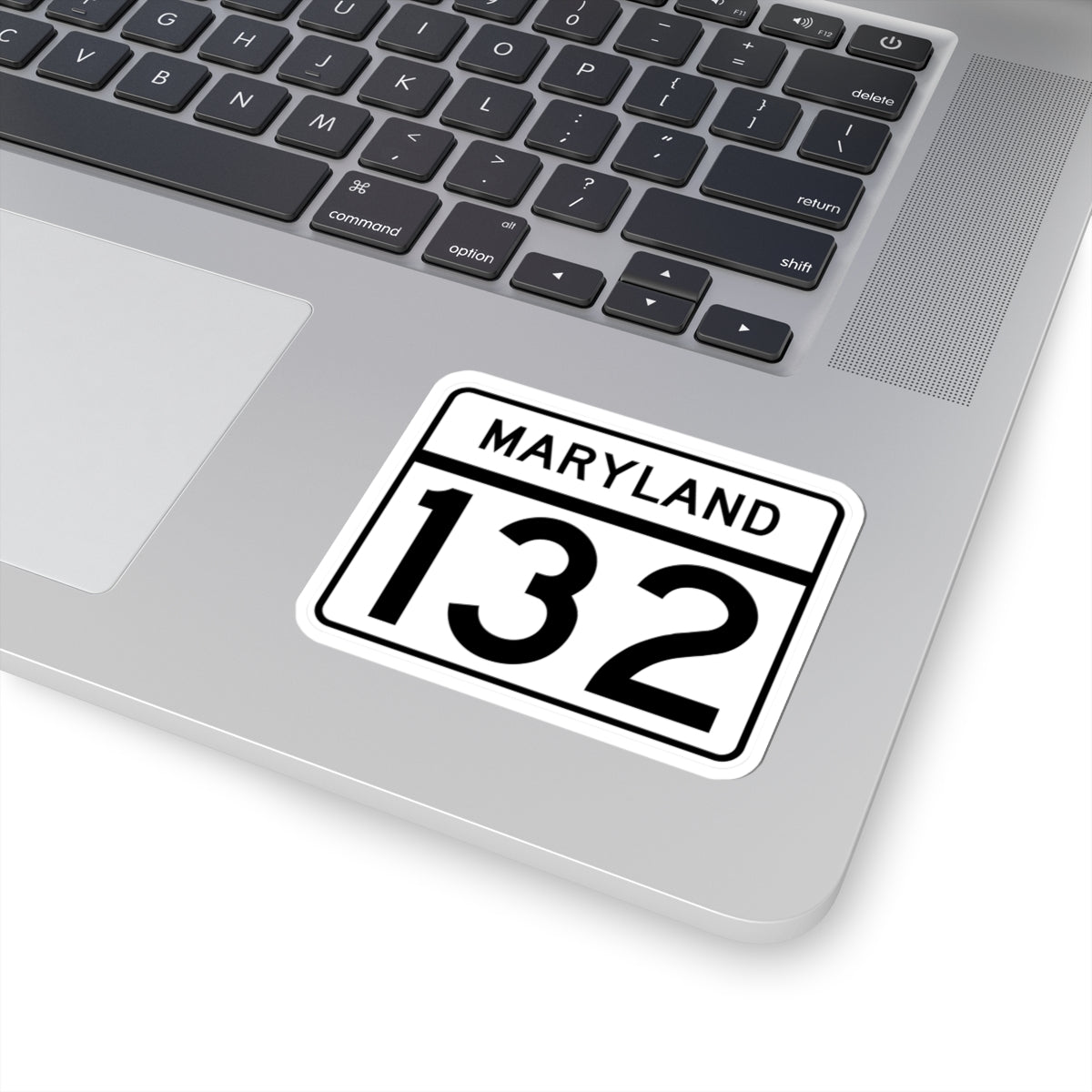 MD Route 132 (Maryland) (Road Sign) STICKER Vinyl Kiss-Cut Decal