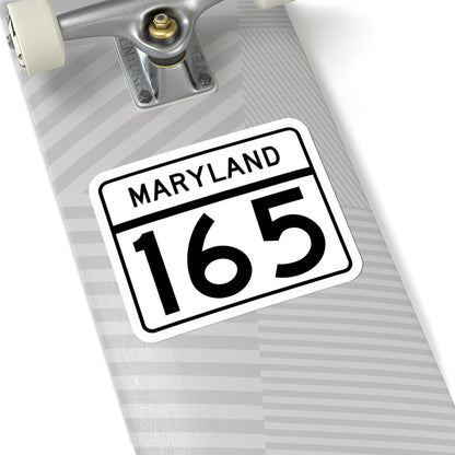 MD Route 165 (Maryland) (Road Sign) STICKER Vinyl Kiss-Cut Decal