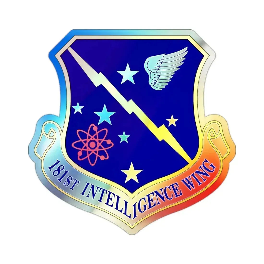 181st Intelligence Wing (U.S. Air Force) Holographic STICKER Die-Cut Vinyl Decal - The Sticker Space