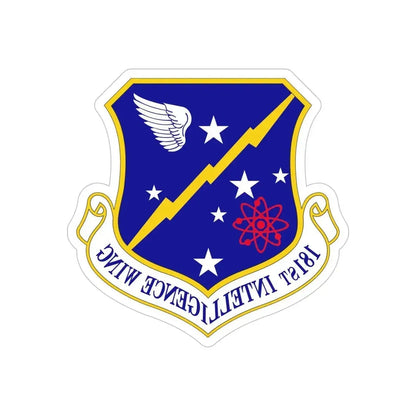 181st Intelligence Wing (U.S. Air Force) REVERSE PRINT Transparent Die-Cut STICKER - The Sticker Space