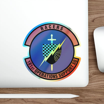 181st Operations Support Squadron (U.S. Air Force) Holographic STICKER Die-Cut Vinyl Decal-The Sticker Space