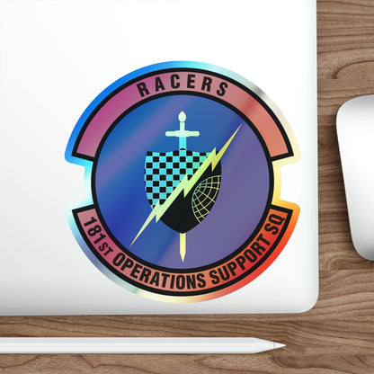 181st Operations Support Squadron (U.S. Air Force) Holographic STICKER Die-Cut Vinyl Decal-The Sticker Space