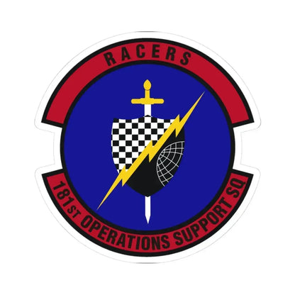 181st Operations Support Squadron (U.S. Air Force) STICKER Vinyl Kiss-Cut Decal 3 Inch White - The Sticker Space