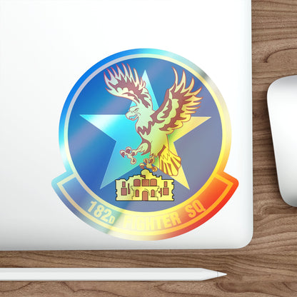 182 Fighter Squadron (U.S. Air Force) Holographic STICKER Die-Cut Vinyl Decal-The Sticker Space