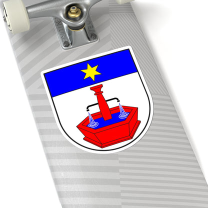 Rothenbrunnen wappen (Switzerland) (Coat of Arms) STICKER Vinyl Kiss-Cut Decal