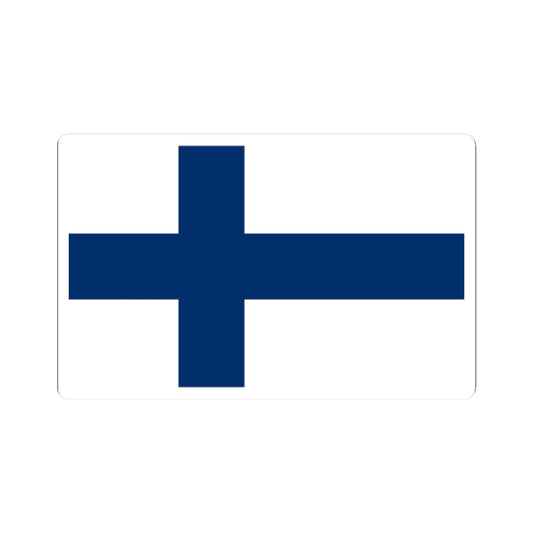Flag of Finland (Finland) STICKER Vinyl Kiss-Cut Decal