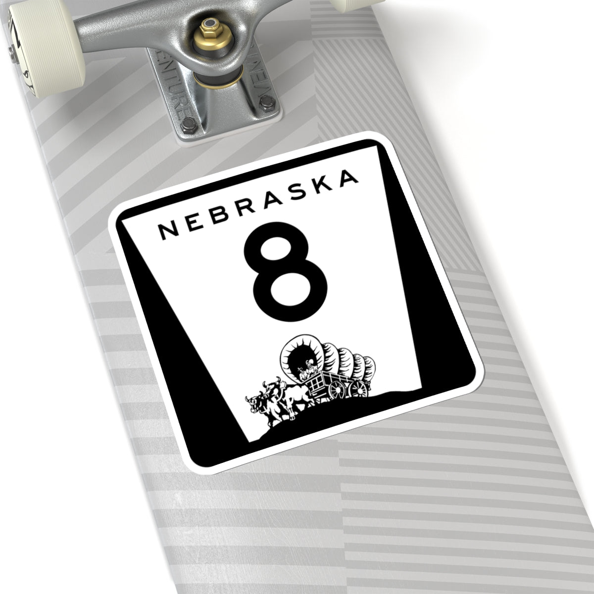 N-8 (Nebraska) (Road Sign) STICKER Vinyl Kiss-Cut Decal