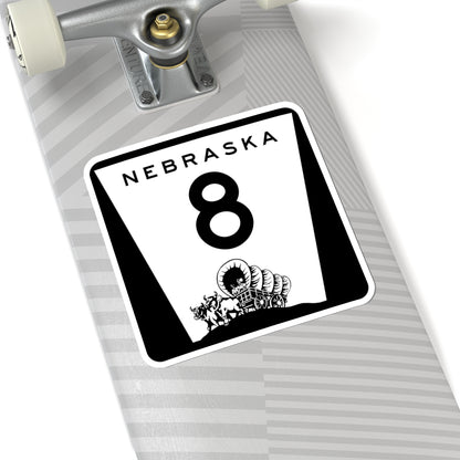N-8 (Nebraska) (Road Sign) STICKER Vinyl Kiss-Cut Decal