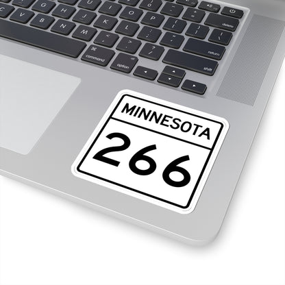 MN-266 1948 (Minnesota) (Road Sign) STICKER Vinyl Kiss-Cut Decal