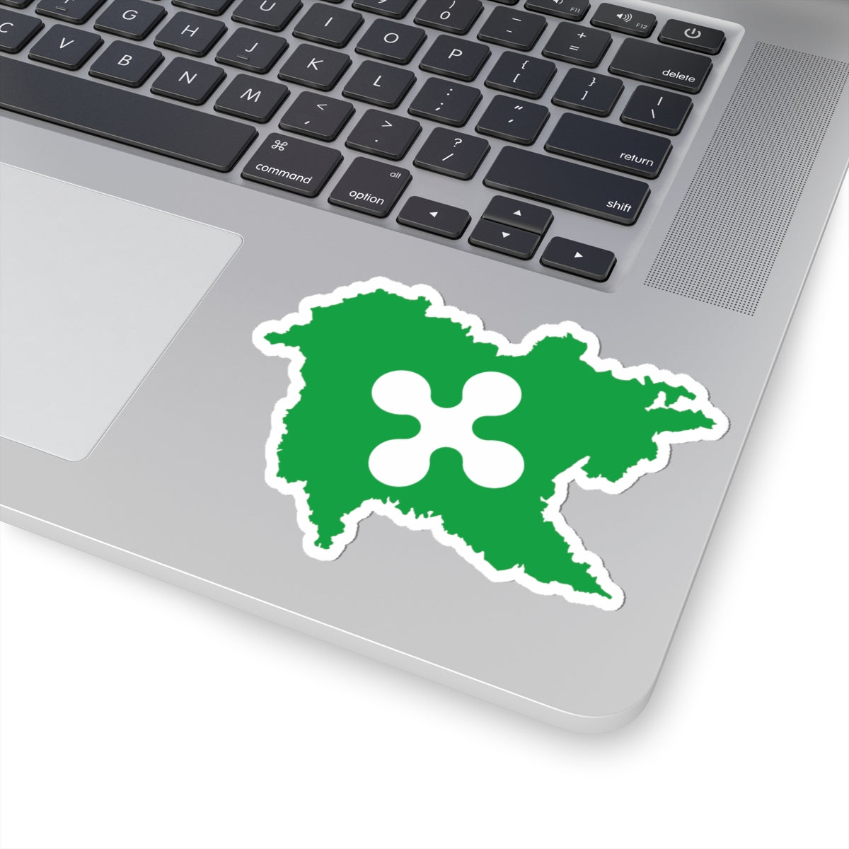 Flag map of Greater Lombardy (Italy) STICKER Vinyl Kiss-Cut Decal