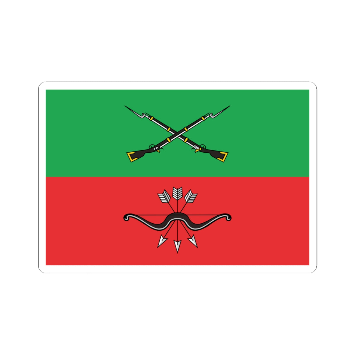 Flag of Zaporozhye Oblast Russia (Russia) STICKER Vinyl Kiss-Cut Decal