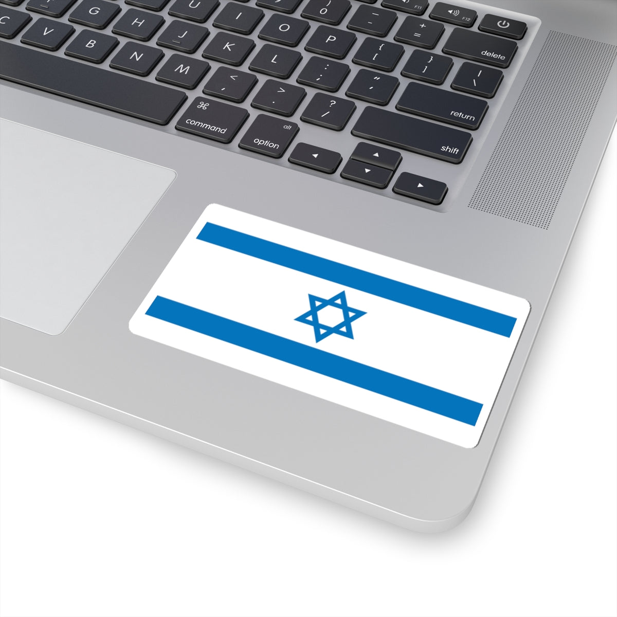 Flag of Israel Pale Blue 1-2 (Israel) STICKER Vinyl Kiss-Cut Decal