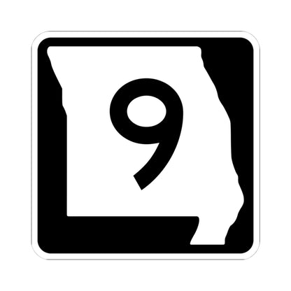 MO-9 (Missouri) (Road Sign) STICKER Vinyl Kiss-Cut Decal