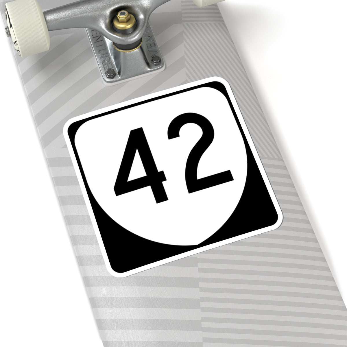 Virginia 42 (Virginia) (Road Sign) STICKER Vinyl Kiss-Cut Decal