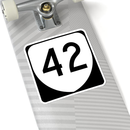 Virginia 42 (Virginia) (Road Sign) STICKER Vinyl Kiss-Cut Decal
