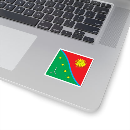 Flag of Kalynivka Vinnytsia Oblast (Ukraine) STICKER Vinyl Kiss-Cut Decal