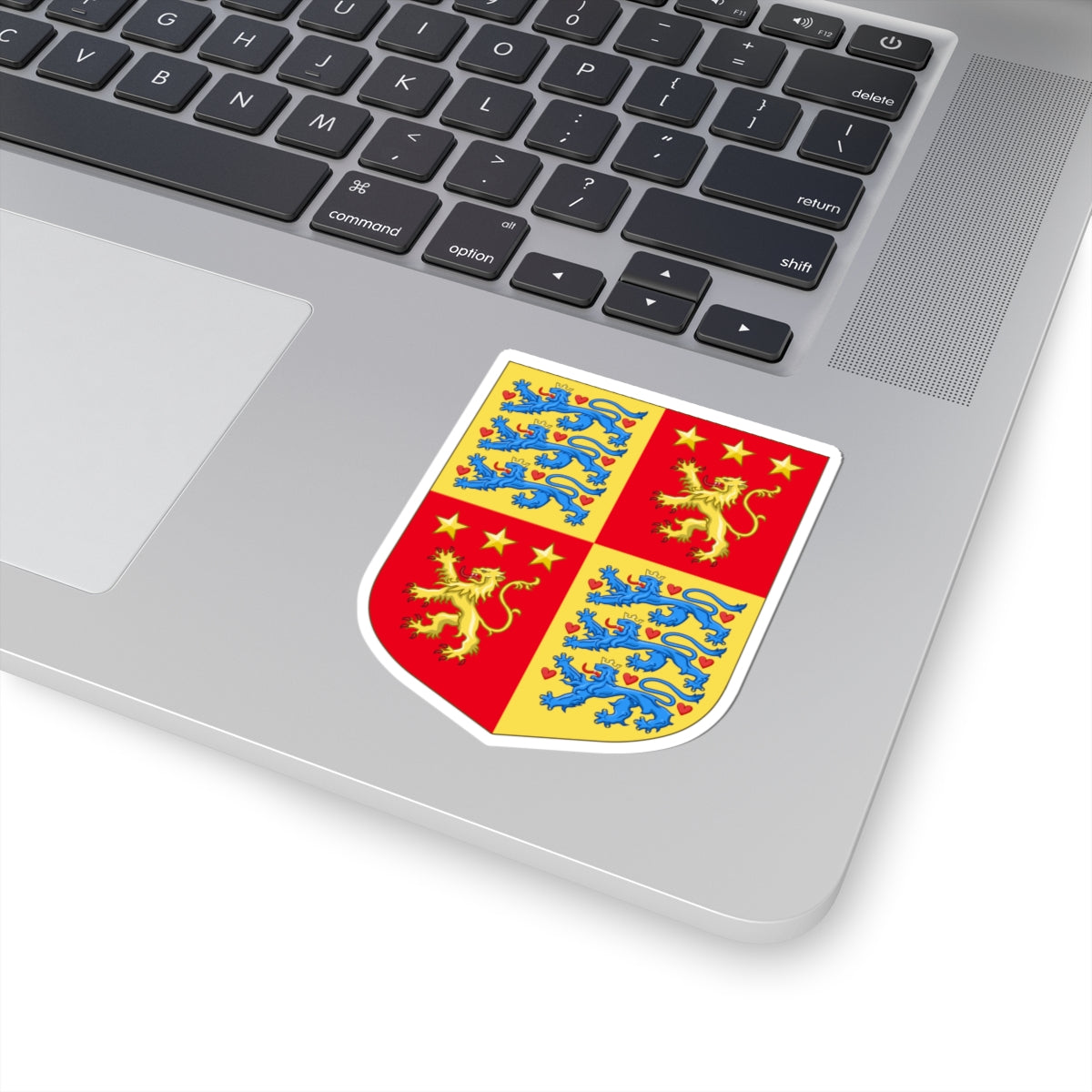 Arms of Henrik Prince Consort of Denmark (Denmark) (Coat of Arms) STICKER Vinyl Kiss-Cut Decal