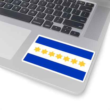 Otta Wallishs Israel Flag Proposal 1949 (Israel) STICKER Vinyl Kiss-Cut Decal