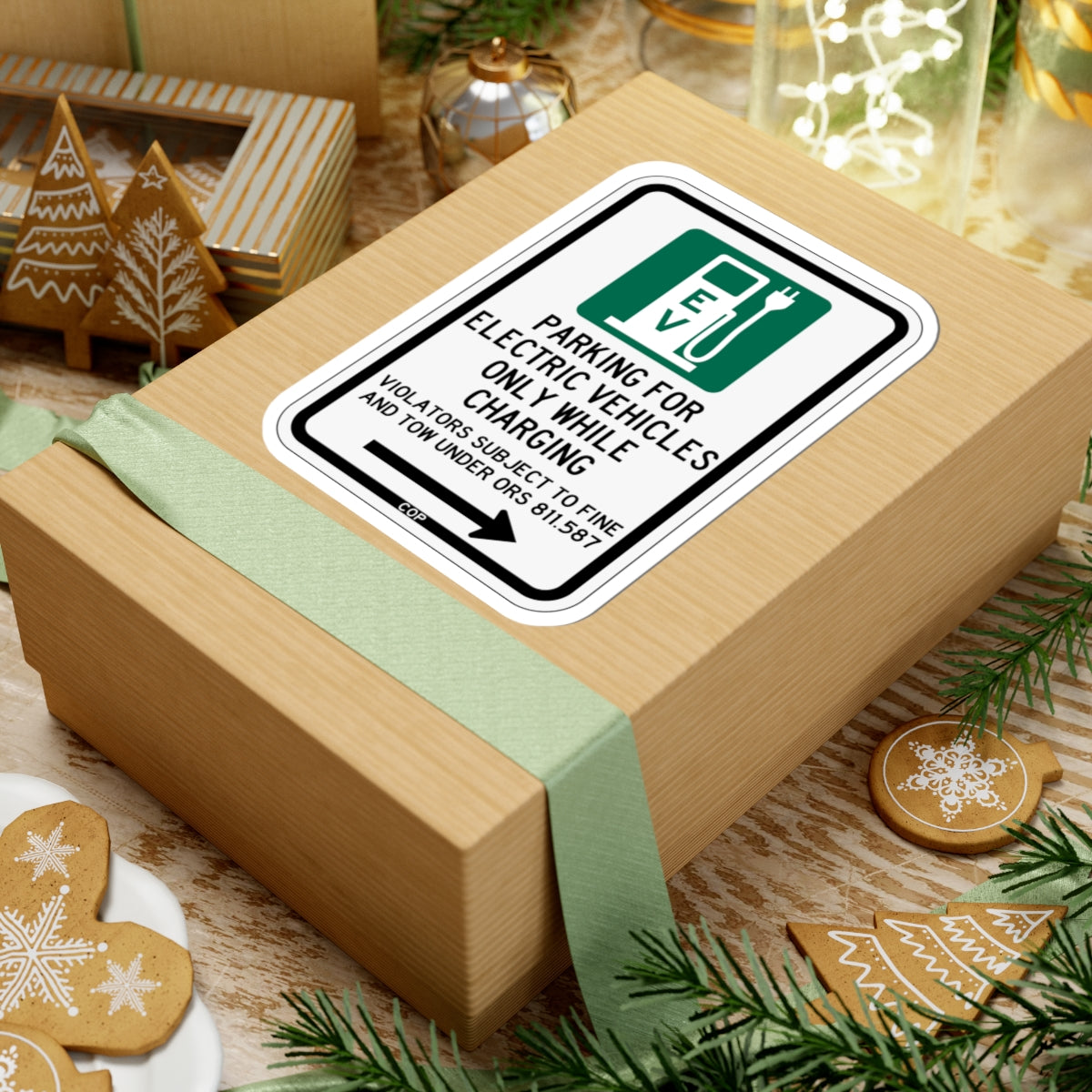 PBOT Road sign P1911R (Oregon) (Road Sign) STICKER Vinyl Kiss-Cut Decal
