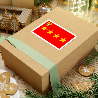 Rank flag of General for the Indonesian Army (Indonesia) STICKER Vinyl Kiss-Cut Decal