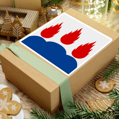 Vastmanlands lan vapenflagga (Sweden) STICKER Vinyl Kiss-Cut Decal