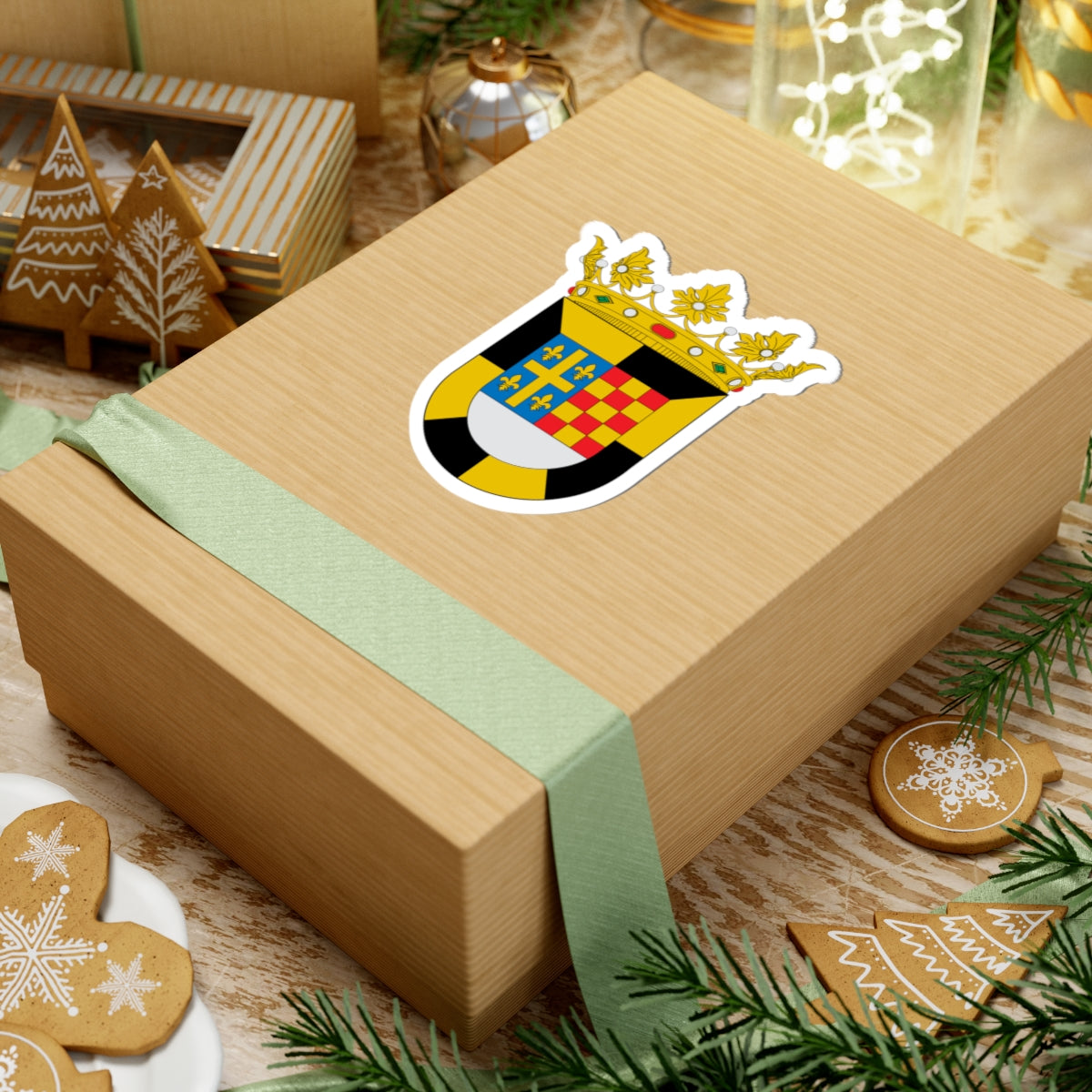 Escudo de Lalueza (Spain) (Coat of Arms) STICKER Vinyl Kiss-Cut Decal