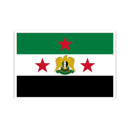 Flag of the Minister of Defense of Syria 2024present (Syria) STICKER Vinyl Kiss-Cut Decal