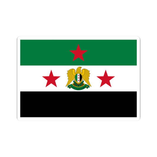 Flag of the Minister of Defense of Syria 2024present (Syria) STICKER Vinyl Kiss-Cut Decal