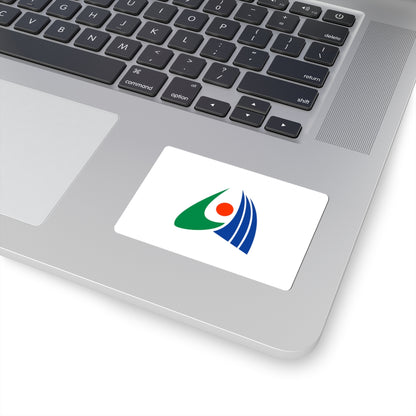 Flag of Mukawa Hokkaido (Japan) STICKER Vinyl Kiss-Cut Decal