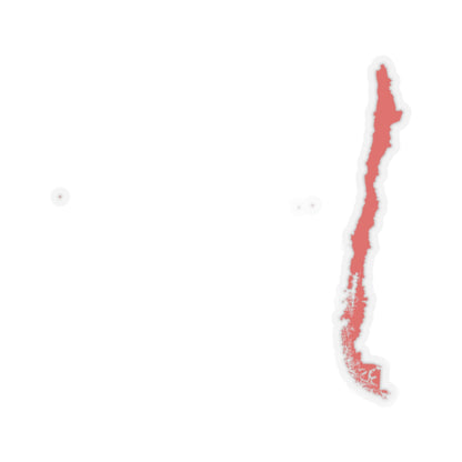 Map of Chile (Chile) STICKER Vinyl Kiss-Cut Decal