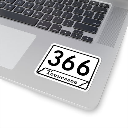 Tennessee 366 (Tennessee) (Road Sign) STICKER Vinyl Kiss-Cut Decal