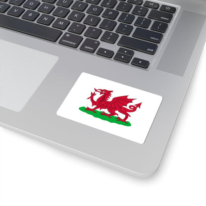 Flag of Wales 1807-1953 3-2 (United Kingdom) STICKER Vinyl Kiss-Cut Decal