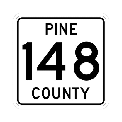 Pine County Route 148 MN (Minnesota) (Road Sign) STICKER Vinyl Kiss-Cut Decal