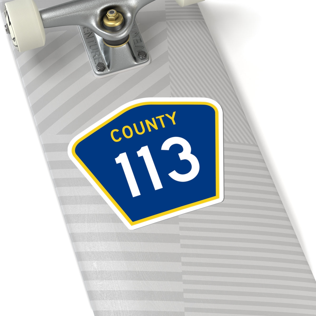 County 113 MN (Minnesota) (Road Sign) STICKER Vinyl Kiss-Cut Decal