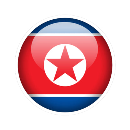 Flag orb North Korea (Korea) STICKER Vinyl Kiss-Cut Decal