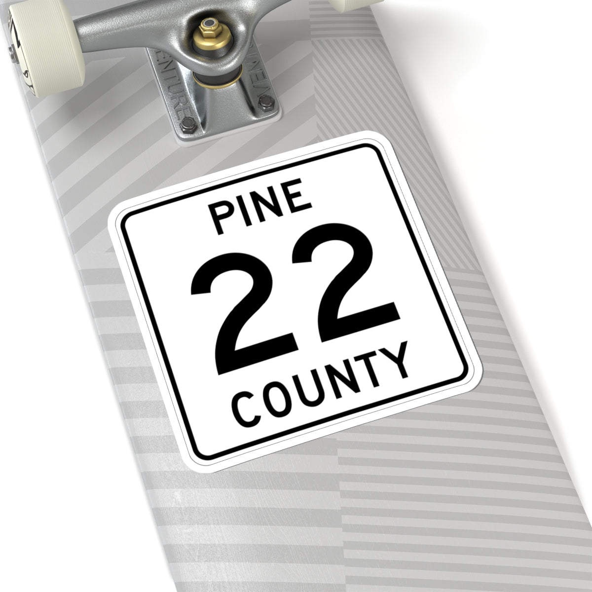 Pine County Route 22 MN (Minnesota) (Road Sign) STICKER Vinyl Kiss-Cut Decal