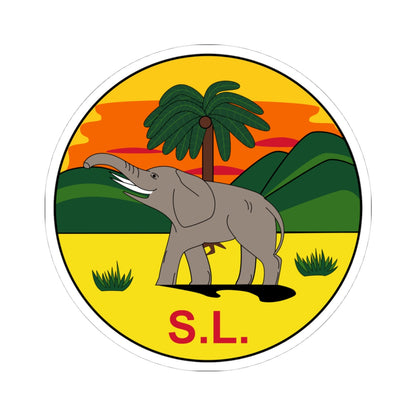 Badge of Sierra Leone 1889-1914 (Sierra Leone) (Coat of Arms) STICKER Vinyl Kiss-Cut Decal