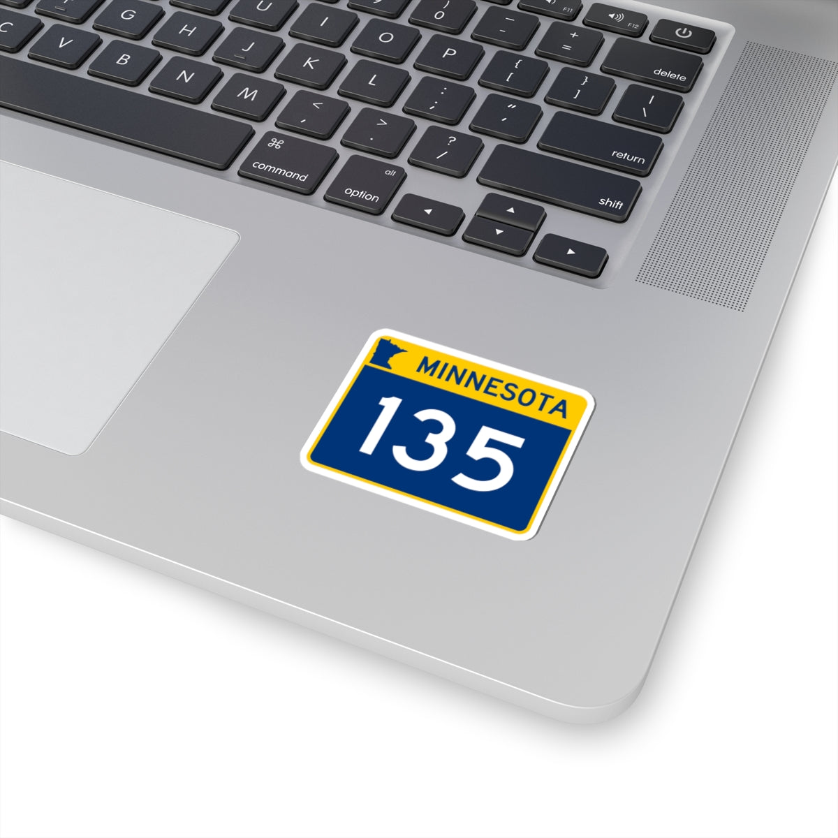 MN-135 wide (Minnesota) (Road Sign) STICKER Vinyl Kiss-Cut Decal