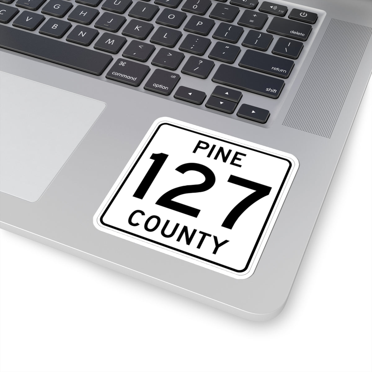 Pine County Route 127 MN (Minnesota) (Road Sign) STICKER Vinyl Kiss-Cut Decal
