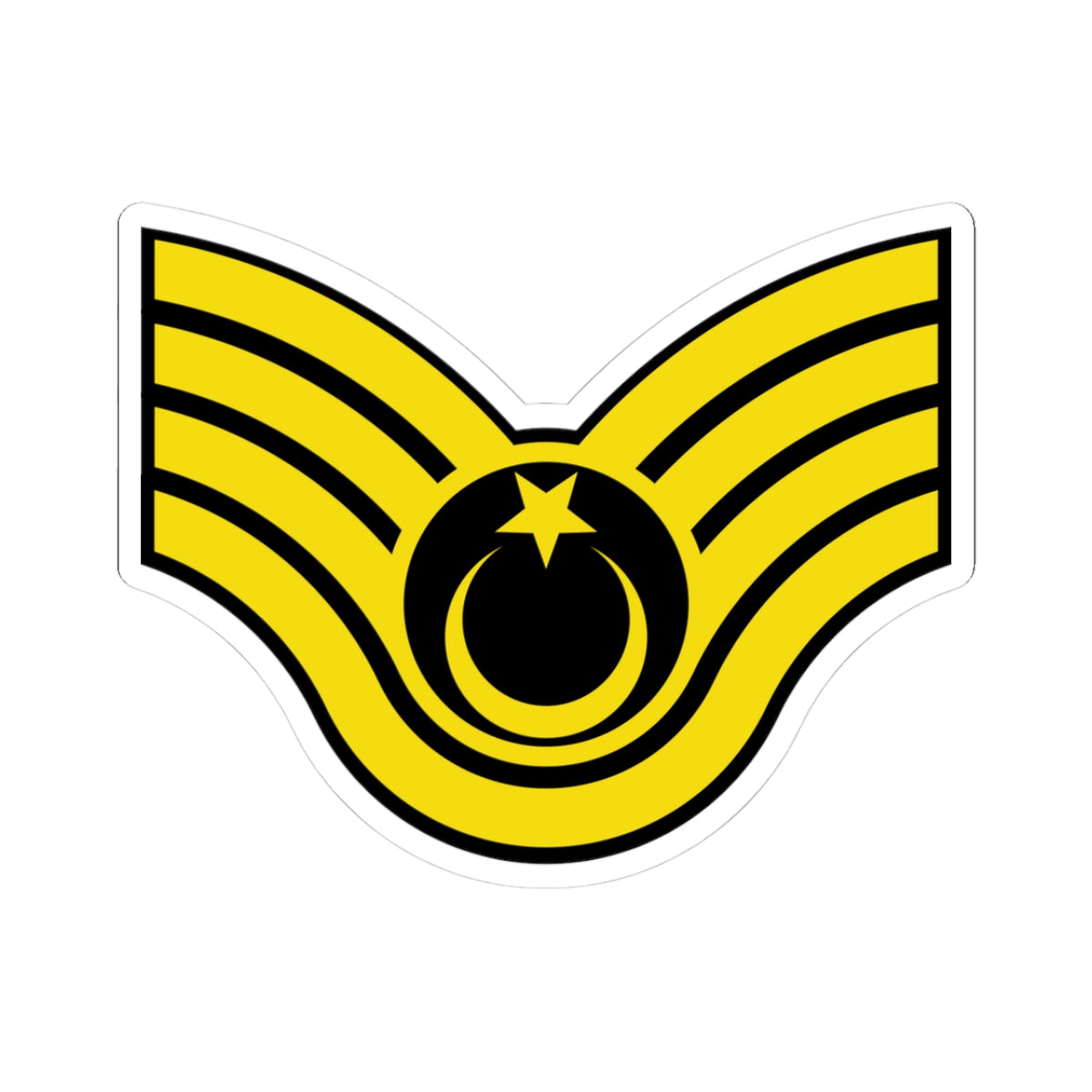 Army TUR OR 07b (Turkey) (Military Rank) STICKER Vinyl Kiss-Cut Decal