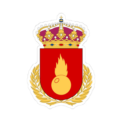 Artilleriets stridsskola vapen (Sweden) (Coat of Arms) STICKER Vinyl Kiss-Cut Decal