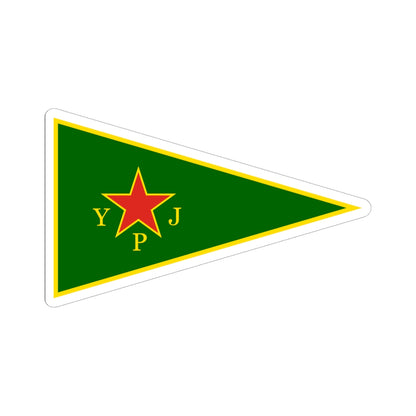 YPJ Flag (Syria) STICKER Vinyl Kiss-Cut Decal