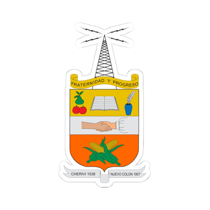 Escudo de Nuevo Colón (Colombia) (Coat of Arms) STICKER Vinyl Kiss-Cut Decal