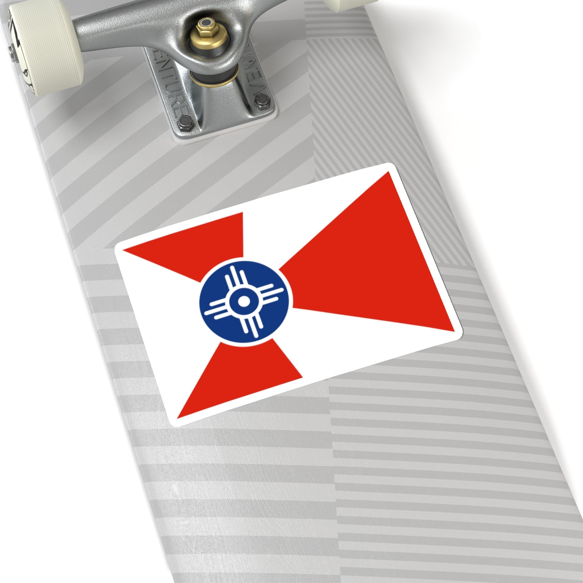 Flag of Wichita, Kansas - STICKER Vinyl Kiss-Cut Decal