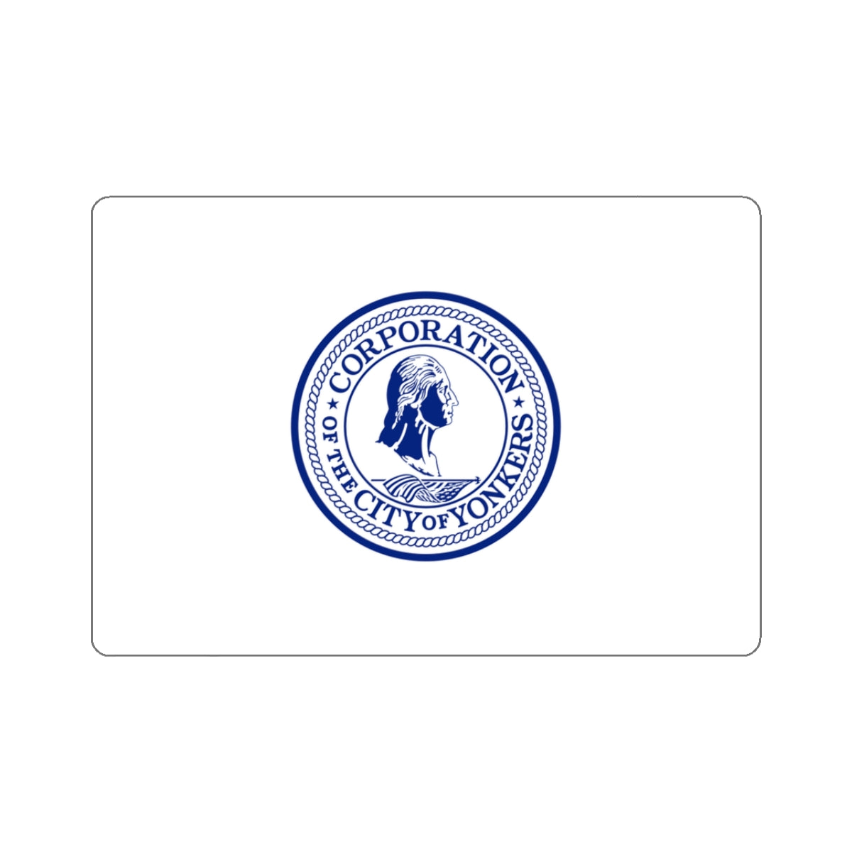 Flag of Yonkers, New York - STICKER Vinyl Kiss-Cut Decal