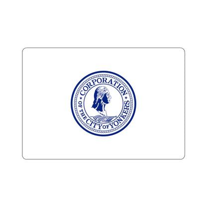 Flag of Yonkers, New York - STICKER Vinyl Kiss-Cut Decal