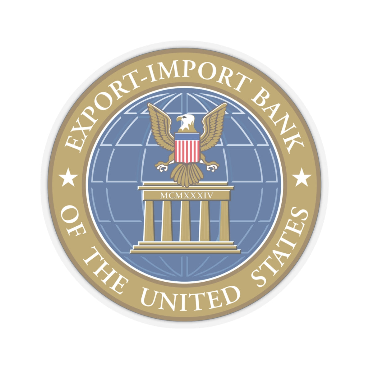 Export Import Bank of the United States - STICKER Vinyl Kiss-Cut Decal