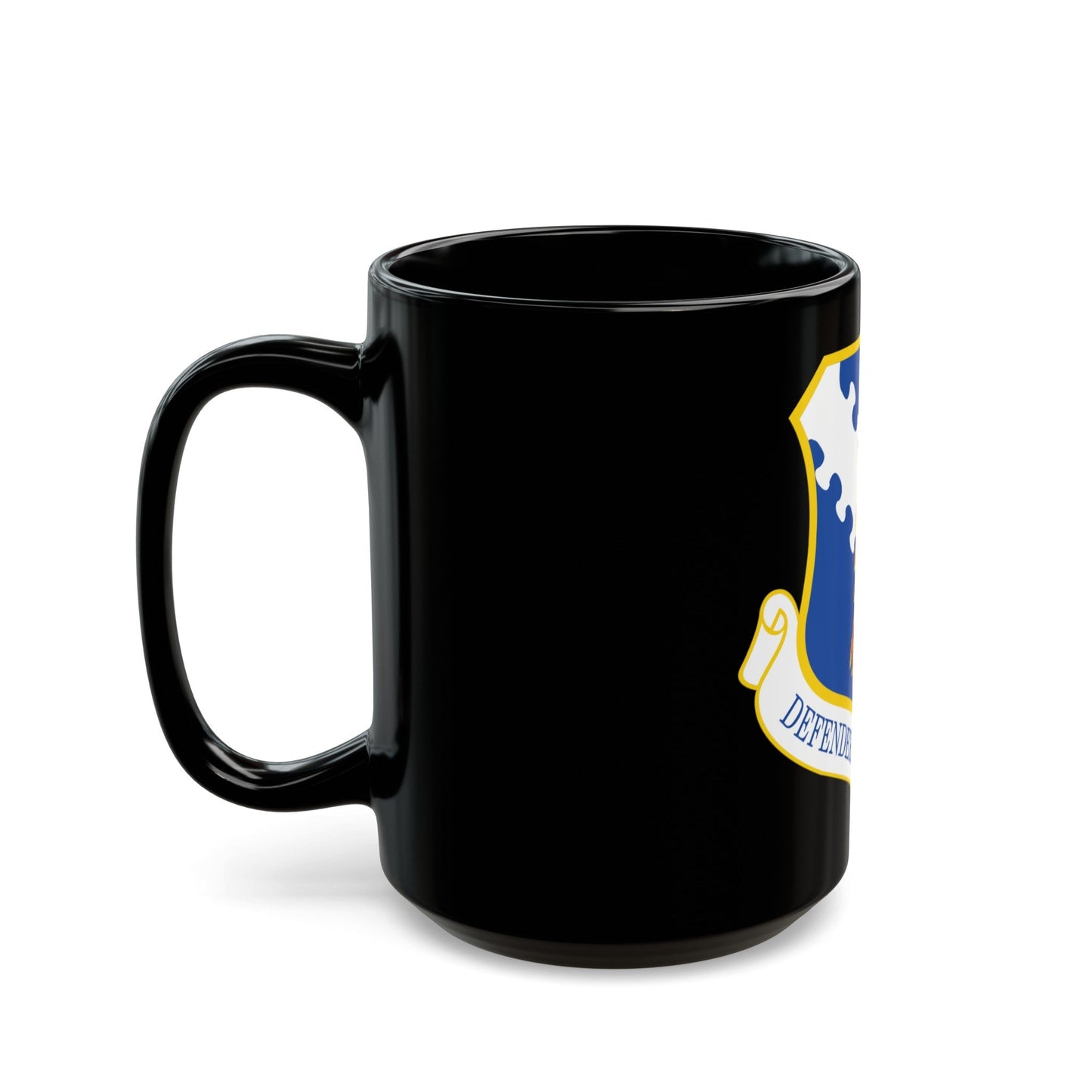 182d Airlift Wing insignia AFD 080128 056 (U.S. Air Force) Black Coffee Mug-The Sticker Space